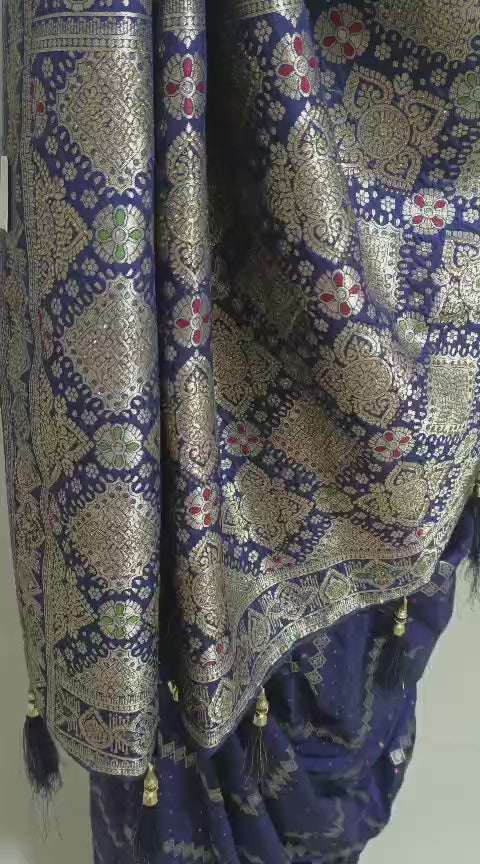 SKU; RF28 RAJ FASHION  TREDDING SILK PATTOLA GUJRATI PATTAN